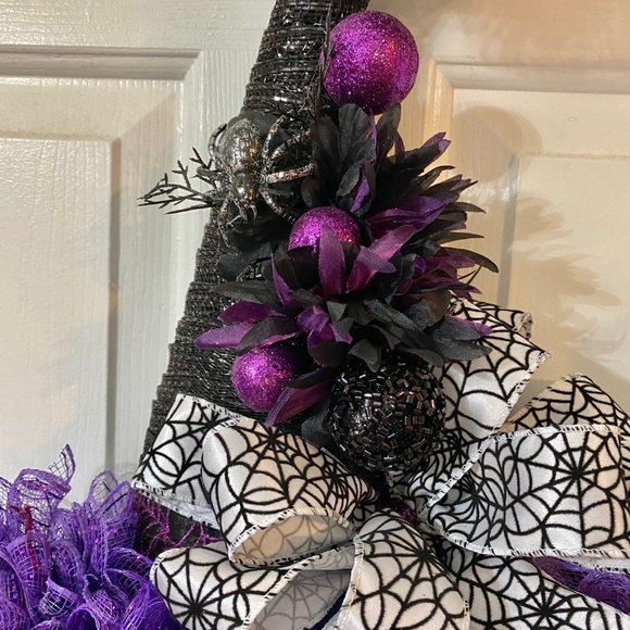 Purple Fancy Witch Hat for Halloween! - Picture 4 of 6